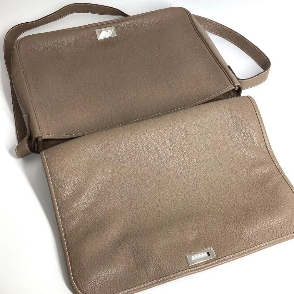 HERMES flap Victoria Messenger Bag 2WAY Bag Shoulder Bag Crossbody Hand Bag - Picture 14 of 14